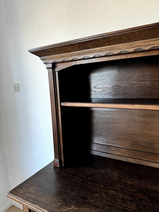 Image 1 of Armoire à pain/buffet en chêne ancien
