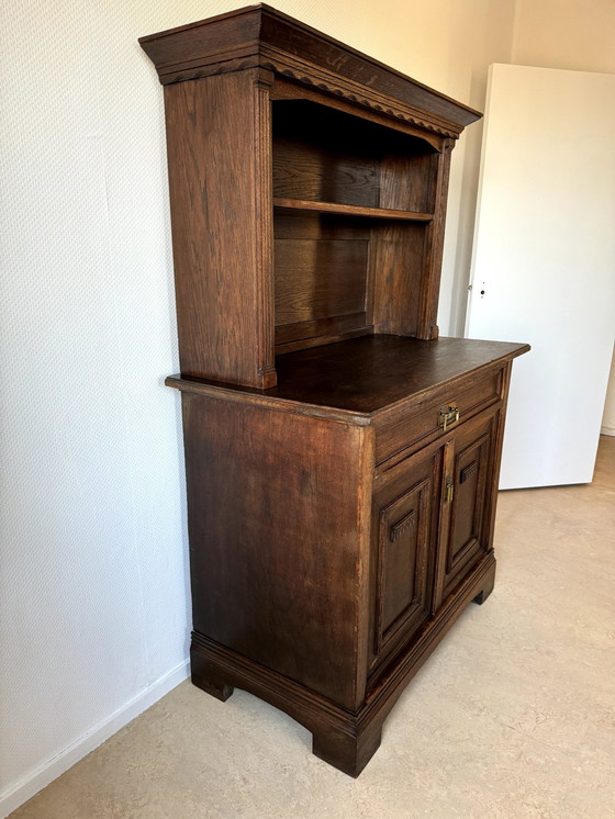 Image 1 of Armoire à pain/buffet en chêne ancien