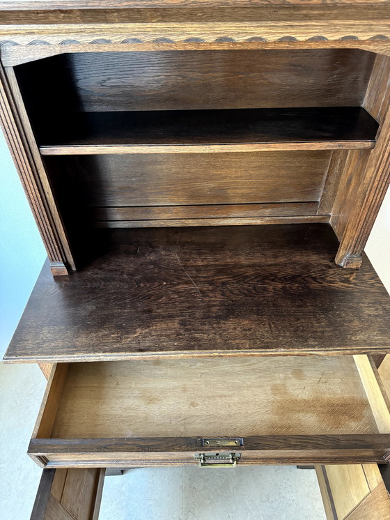 Image 1 of Armoire à pain/buffet en chêne ancien