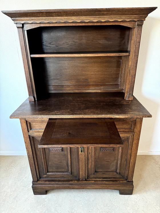 Image 1 of Armoire à pain/buffet en chêne ancien