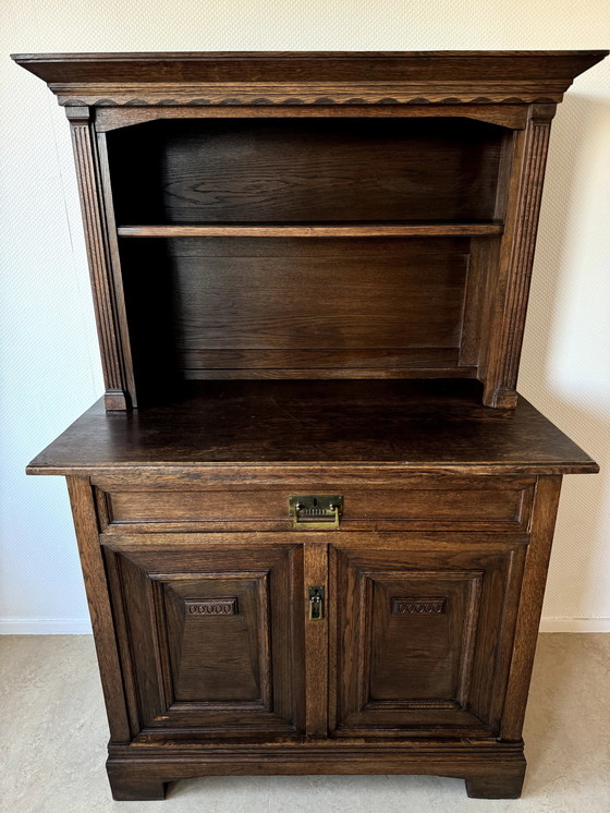 Image 1 of Armoire à pain/buffet en chêne ancien