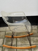 Fauteuils à bascule vintage Kubikoff transparents