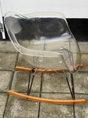 Fauteuils à bascule vintage Kubikoff transparents