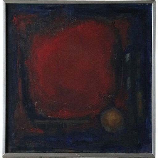 Peinture à l'huile sur toile de Eke Bjerén, 1962