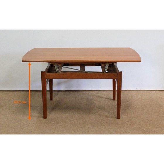 Image 1 of Table scandinave vintage Sesam en teck par Folke Ohlsson pour Tingströms, 1960
