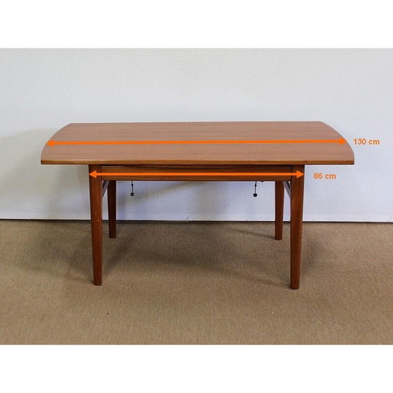 Image 1 of Table scandinave vintage Sesam en teck par Folke Ohlsson pour Tingströms, 1960