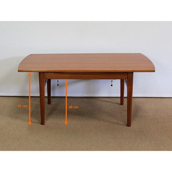 Image 1 of Table scandinave vintage Sesam en teck par Folke Ohlsson pour Tingströms, 1960