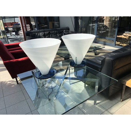 Paire de lampes Otéro vintage par Rodolfo Dordoni pour Fontana Arte, Italie 1986