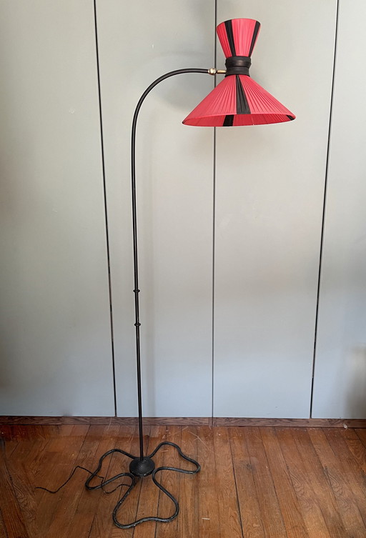 Lampadaire Diabolo Lampe de Parquet Année 50
