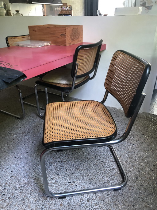 5x Pièces Thonet S32 et 1 Pièce S 64 Marcel Breuer