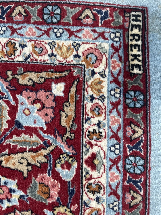 Image 1 of Tapis Hereke laine/soie