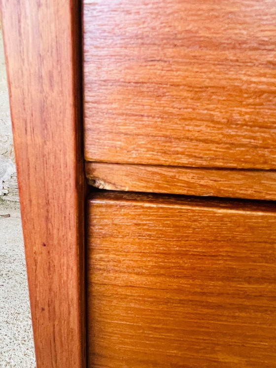 Image 1 of Vintage, bibliothèque en teck avec tiroirs, style scandinave 1960S