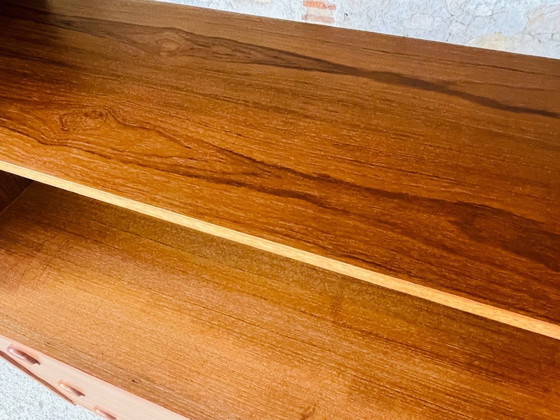 Image 1 of Vintage, bibliothèque en teck avec tiroirs, style scandinave 1960S