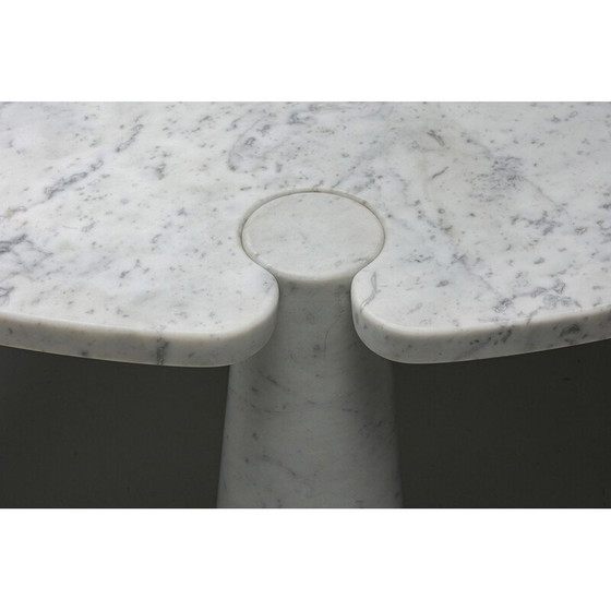 Image 1 of Table de salle à manger ronde en marbre vintage "Eros" par Angelo Mangiarotti, 1970