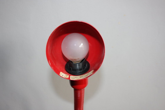 Image 1 of Lampe de table vintage rouge de Veneta Lumi, Italie, années 1970