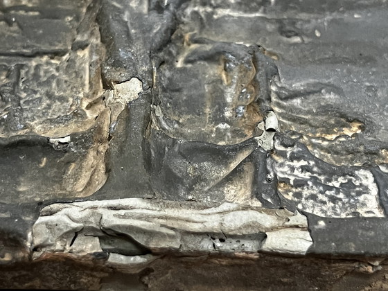 Image 1 of 1 X Sculpture en relief en fibre de verre, 1960S. Abstraction Brutaliste, Mur, Panneau