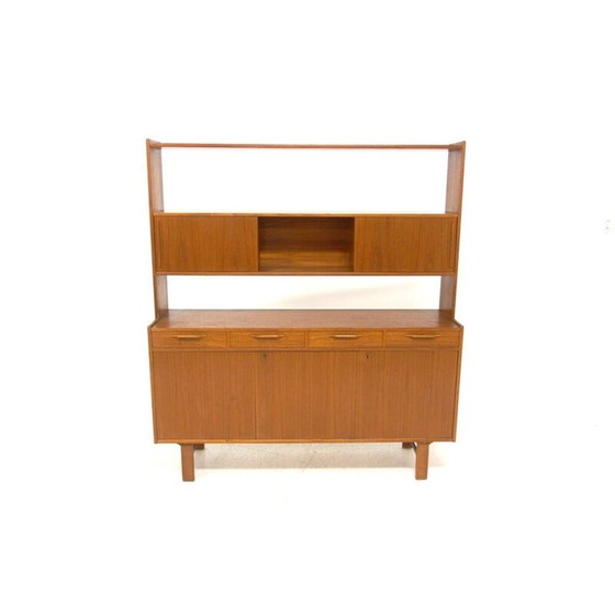 Image 1 of Buffet scandinave vintage en teck en 2 parties, Suède 1960