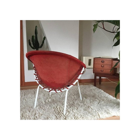 Image 1 of Fauteuil vintage en cuir pour Lusch - 1970