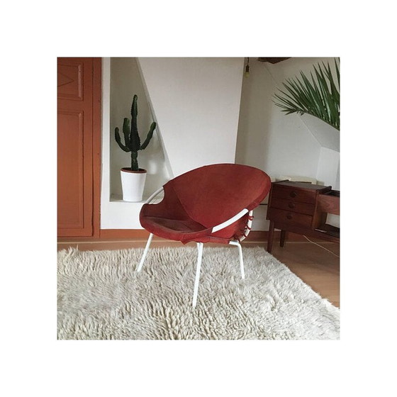 Image 1 of Fauteuil vintage en cuir pour Lusch - 1970