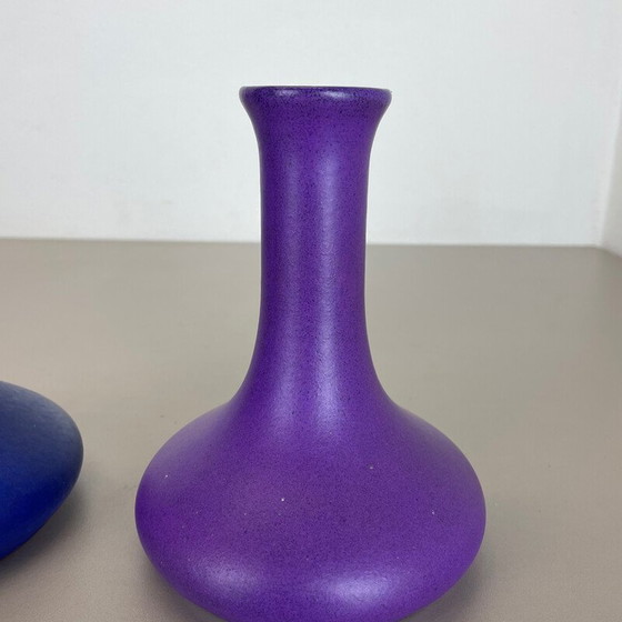 Image 1 of Paire de vases vintage en céramique de lave grasse pour Marei Ceramics, Allemagne, années 1970