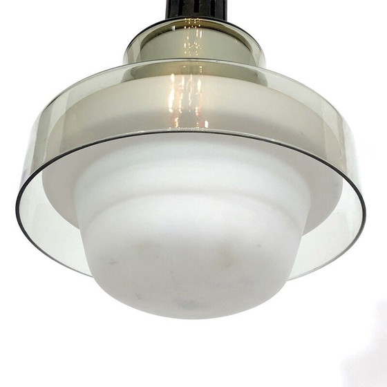 Image 1 of Lampe suspendue vintage en laiton par Stilnovo, 1950