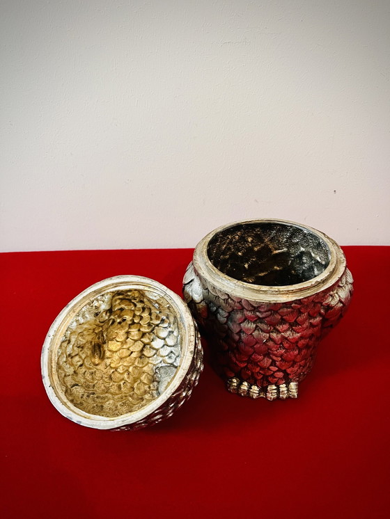 Image 1 of Seau à glace vintage italien Mauro Manetti - Hibou