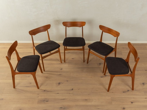  Chaises de salle à manger des années 1960, Schiønning & Elgaard