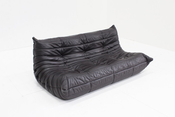 Image 1 of Togo Ligne Roset Canapé 3 places Cuir marron