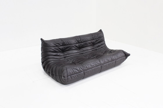 Image 1 of Togo Ligne Roset Canapé 3 places Cuir marron