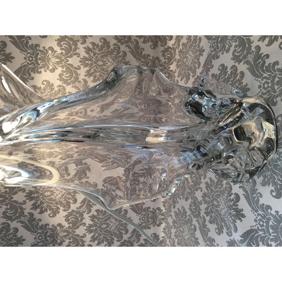 Image 1 of Lampe de bureau vintage en cristal bulle par Robert Schneider, France 1950