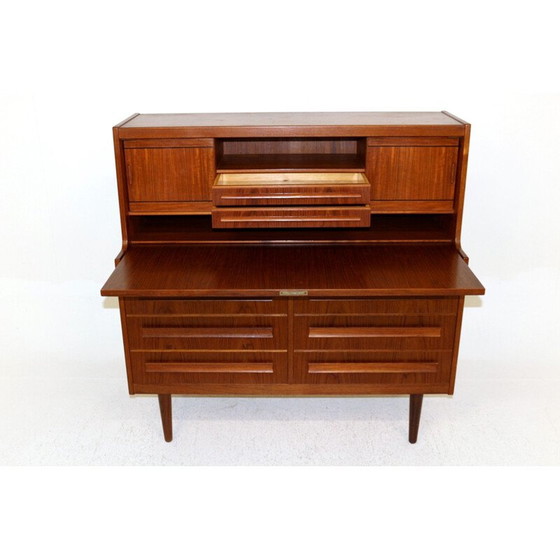 Image 1 of Secrétaire vintage en teck par Sigfrid Omann pour Olholm Møbelfabrik, Danemark années 1960