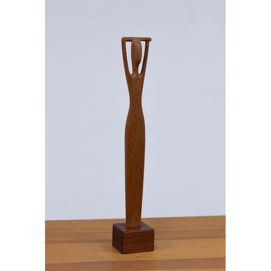 Image 1 of Sculpture vintage en teck de Johnny Mattsson, Suède