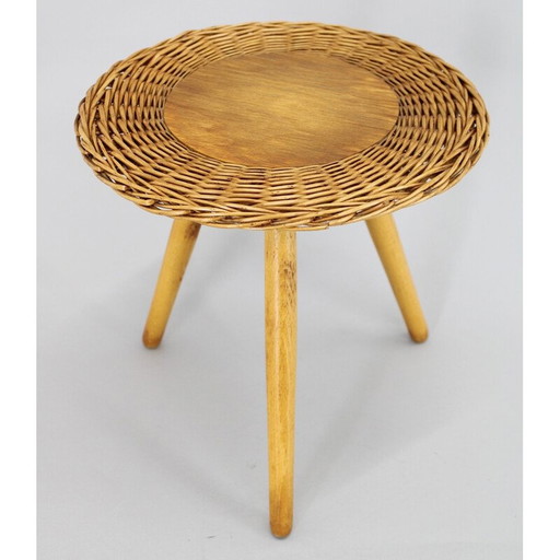 Table d'appoint vintage par Jan Kalous pour Uluv, Tchécoslovaquie 1970