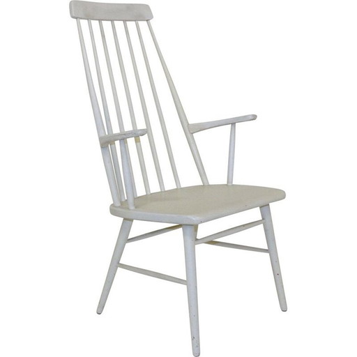 Fauteuil à bâtons vintage Suède 1960