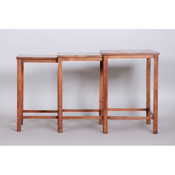 Image 1 of Tables gigognes vintage en noyer, 1930