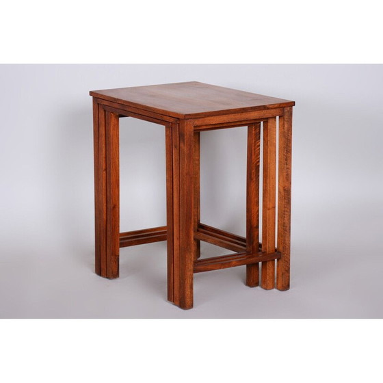 Image 1 of Tables gigognes vintage en noyer, 1930