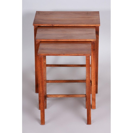 Image 1 of Tables gigognes vintage en noyer, 1930