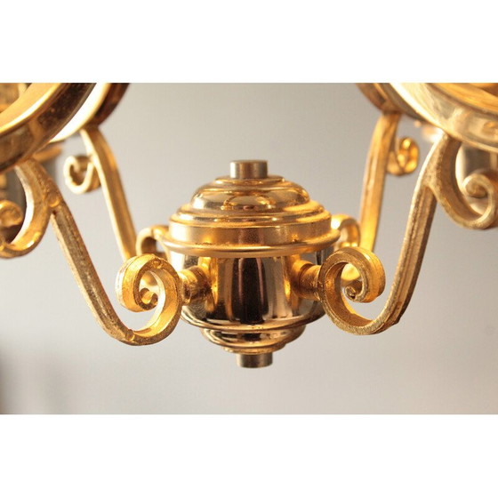 Image 1 of Lustre vintage en verre de Murano, Italie 1940