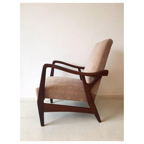 Image 1 of Paire de fauteuils vintage en teck de forme organique, Pays-Bas 1950
