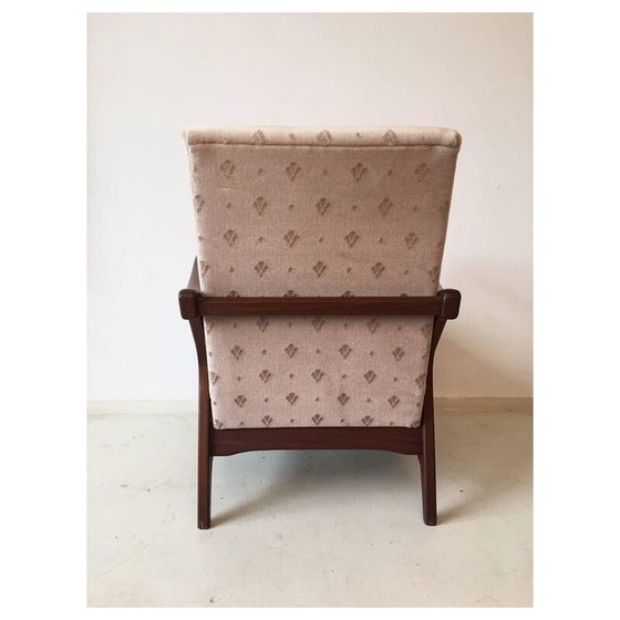 Image 1 of Paire de fauteuils vintage en teck de forme organique, Pays-Bas 1950
