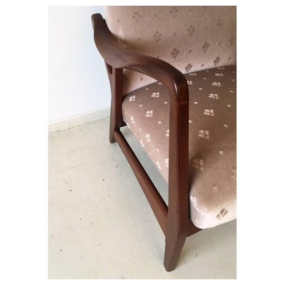 Image 1 of Paire de fauteuils vintage en teck de forme organique, Pays-Bas 1950