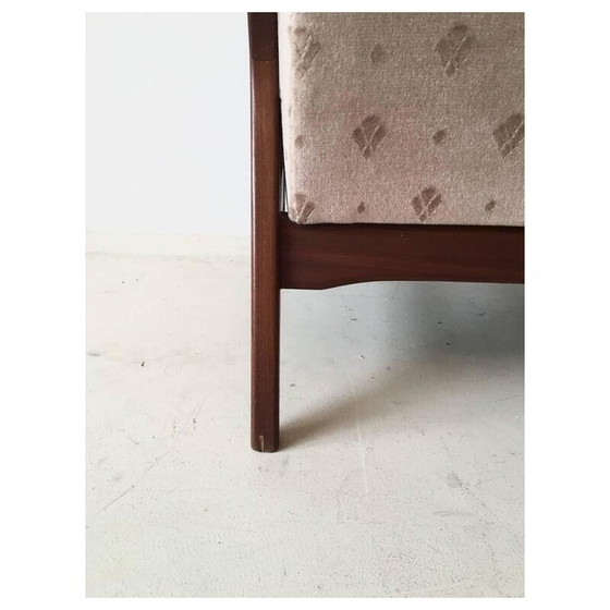 Image 1 of Paire de fauteuils vintage en teck de forme organique, Pays-Bas 1950