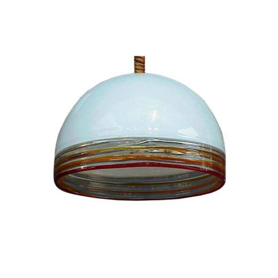Image 1 of Plafonnier Leucos en verre Febo par Robert Pamio 1970