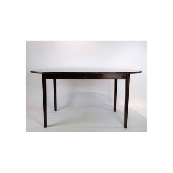 Image 1 of Table de salle à manger vintage en acajou foncé par Ole Wancher pour P. Jeppesen