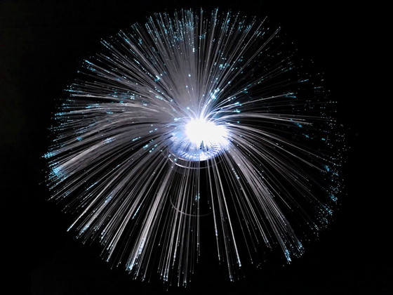 Image 1 of Lampe Vintage • Apollo • Bmf • Fibre Optique • Space Age • 1970