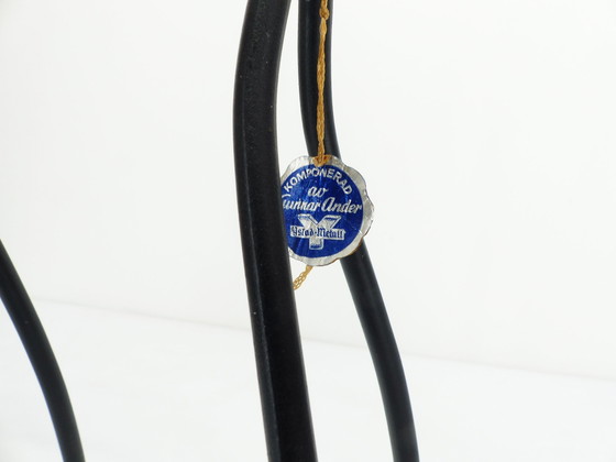 Image 1 of Chandeliers Chats Gunnar Ander Ystad Metall 1950 Suède