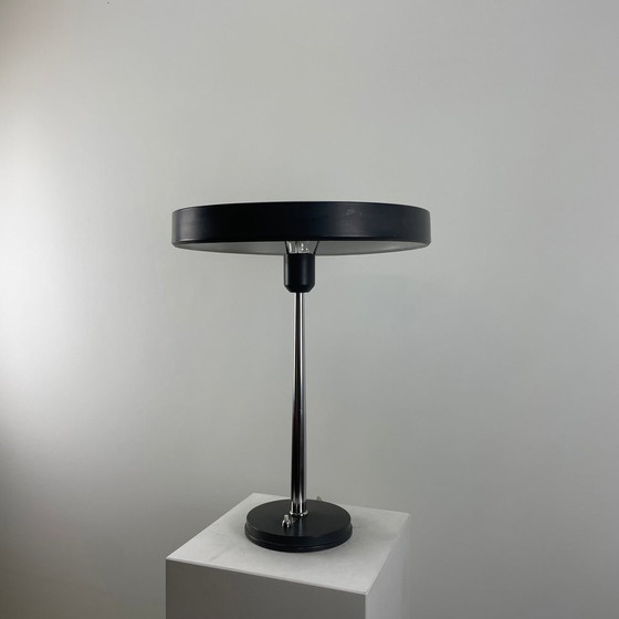 Image 1 of Lampe de table grise et argentée Timor 69 par Louis Kalff pour Philips 1970