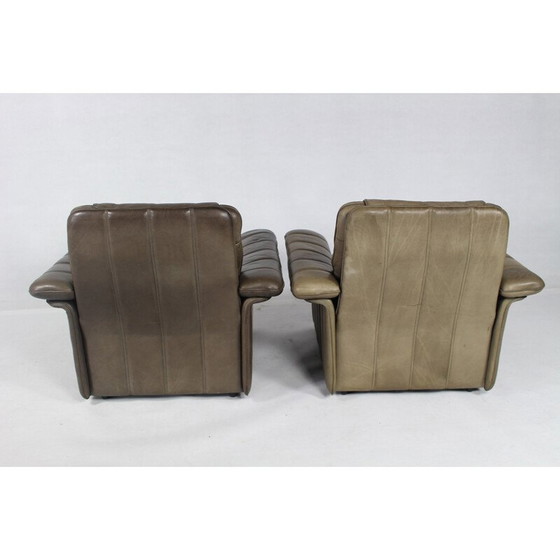 Image 1 of Chaise club vintage en cuir pour De Sede - 1970