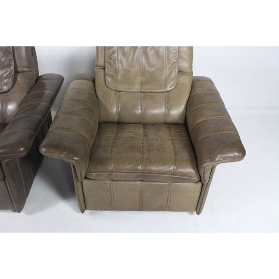 Image 1 of Chaise club vintage en cuir pour De Sede - 1970