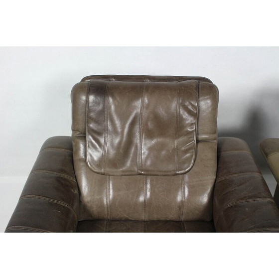 Image 1 of Chaise club vintage en cuir pour De Sede - 1970